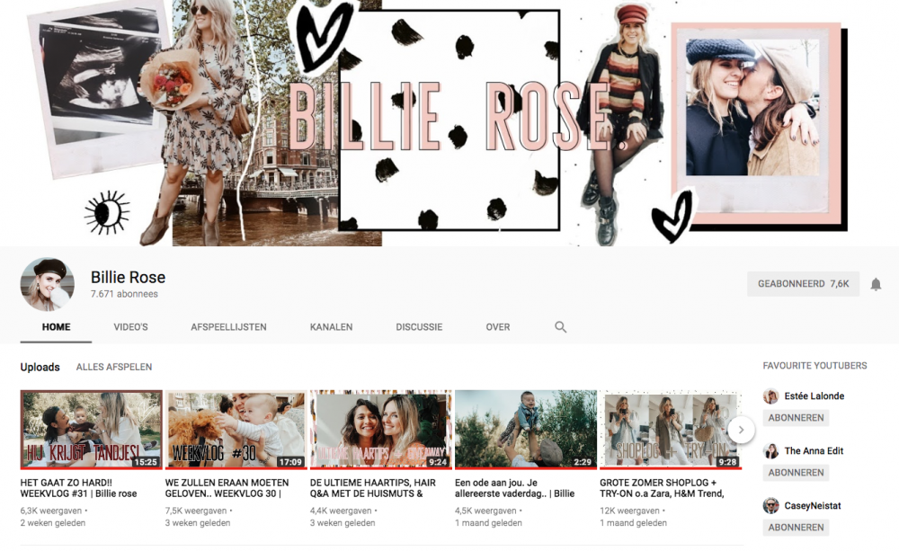 Elf favoriete Vloggers/Instagrammers