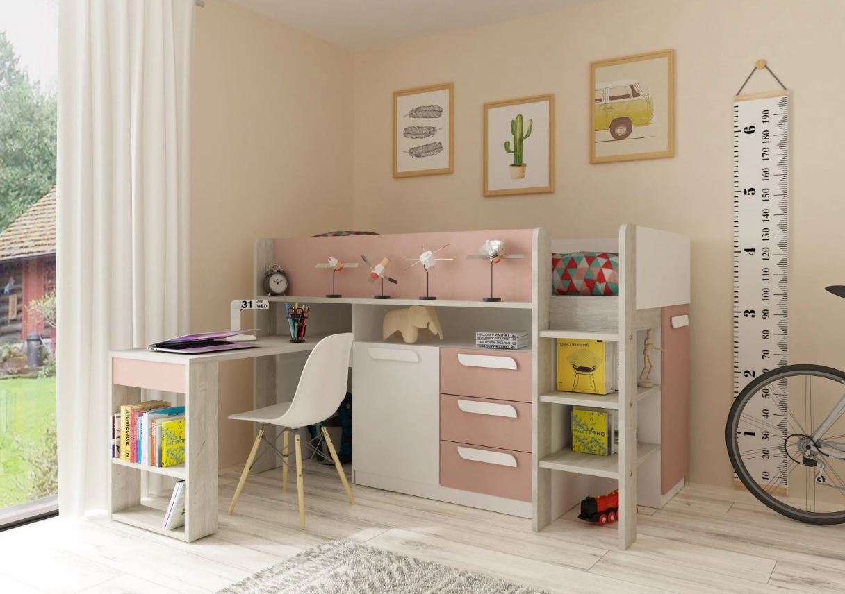 Een halfhoogslaper in de kinderkamer: slim kiezen zonder gedoe